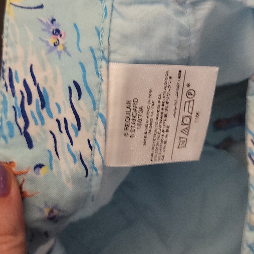 Old navy pixie shorts beach print sz 6 - Picture 5 of 7